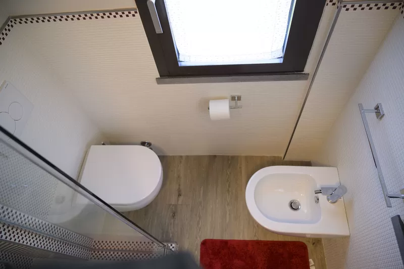 Il bagno sotto il lucernario